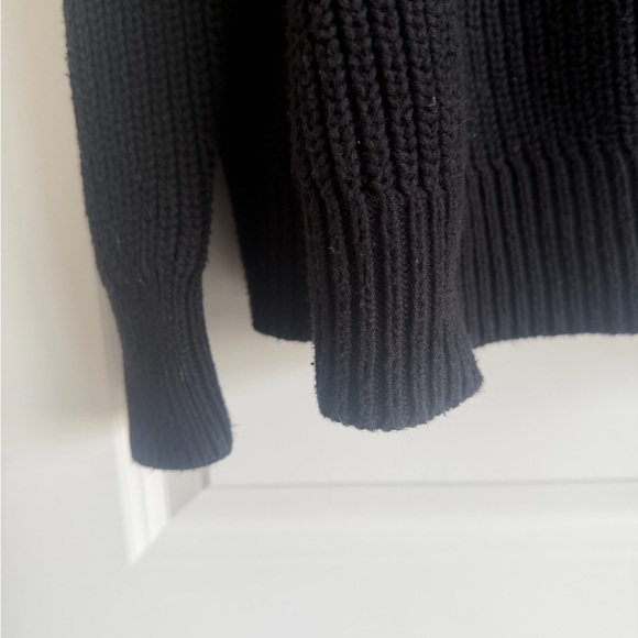 Jenni Kayne Cotton Fisherman Sweater in Black size Medium - Picture 12 of 12